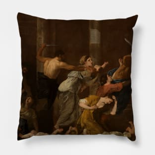 Massacre of the Innocents by Nicolas Poussin Pillow