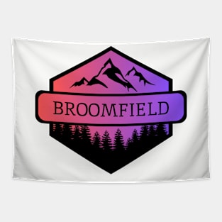Broomfield Colorado Mountains and Trees Tapestry