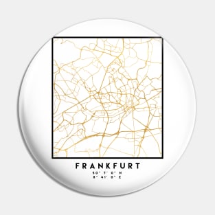 FRANKFURT GERMANY CITY STREET MAP ART Pin