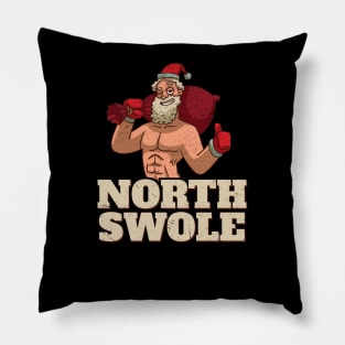 North Swole gym Pillow