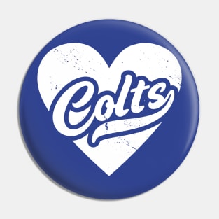 Vintage Colts School Spirit // High School Football Mascot // Go Colts Pin