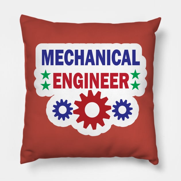 Mechnical Engineer Gears Design for Mechanical engineers Pillow by ArtoBagsPlus