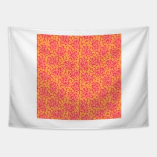 Watermelon Orange Juice | Brilliant Pink and Orange Pattern | Itty Bitty Watermelon Confetti Design Tapestry