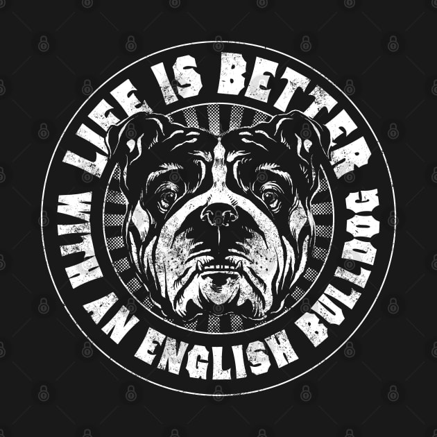 English Bulldog by Black Tee Inc