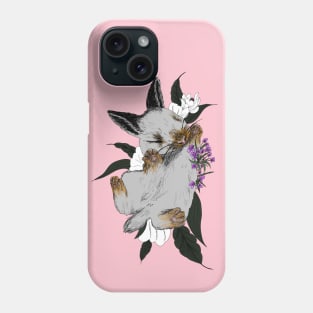 bunny in flowers Phone Case