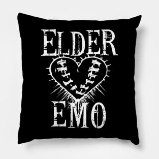 Elder Emo. Alternative Scene, Old Emo Kids Valentine Heart Pillow