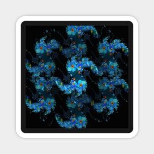 Forget-me-not fractals Magnet