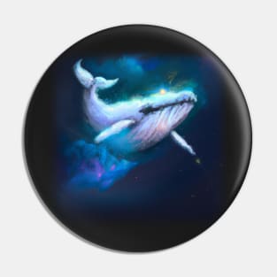 Whale floating in space Pin