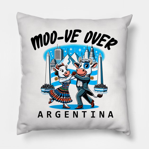 Argentina Pun Humor Tango Pillow by Sambastyles