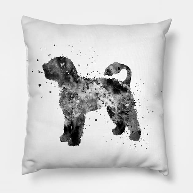 Portuguese Water Dog Pillow by RosaliArt