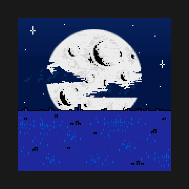 Moon Pixel Art by ControllerGeek