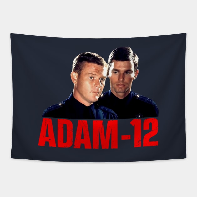 Adam 12 - Pete Malloy & Jim Reed - 60s/70s Cop Show Tapestry by wildzerouk