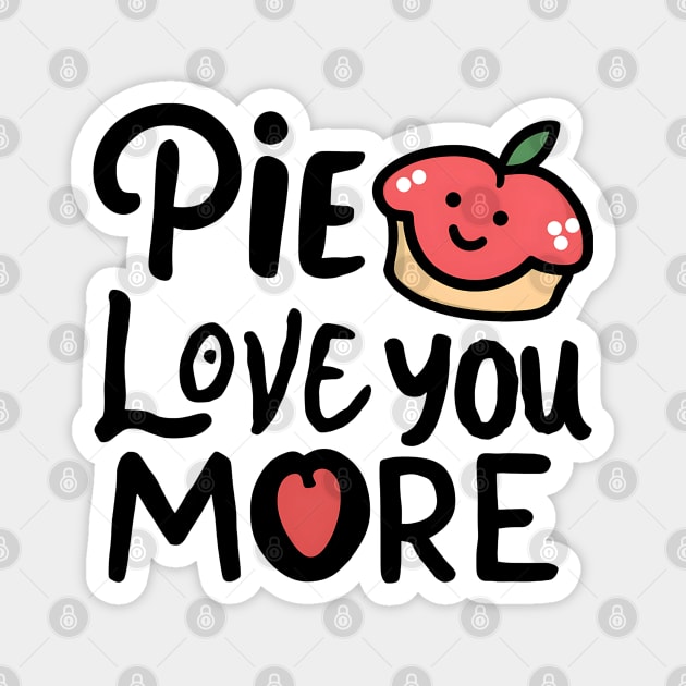 Apple Pie Love You More Magnet by NomiCrafts