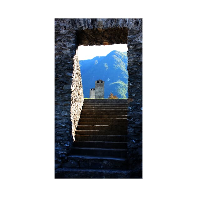 A Gateway in Castello Grande. Bellinzona, Ticino, Switzerland 2010 by IgorPozdnyakov