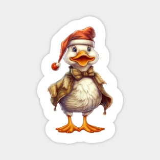 Vintage Christmas Duck Magnet