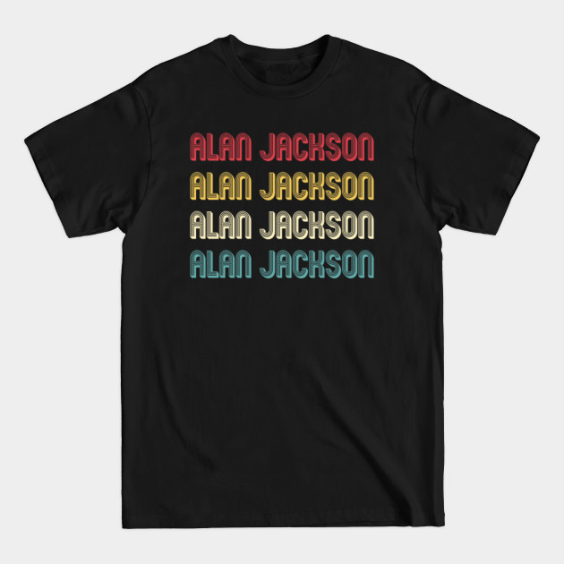 Disover Alan Jackson Retro Wordmark - Vintage Style - Alan Jackson - T-Shirt
