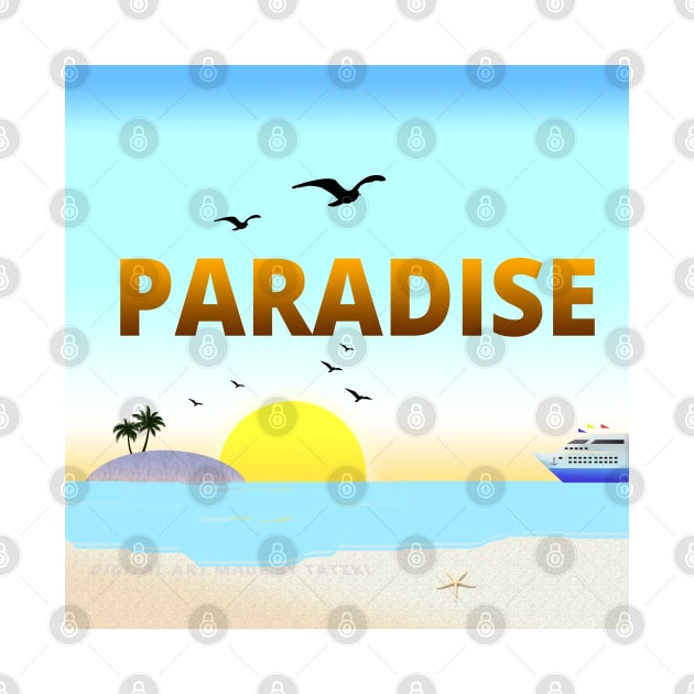 The Paradise - Summer Vibe by tatzkirosales-shirt-store