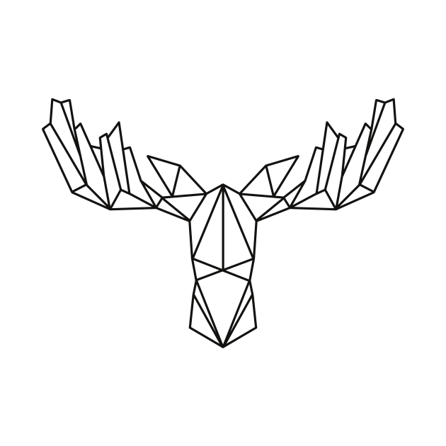 Geometric moose by RosanneCreates