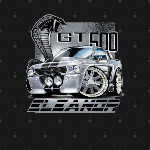 Mustang GT500 Eleanor by stefansautoart