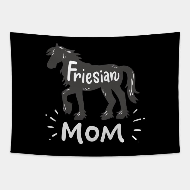 Friesian Horse Tapestry by maxcode