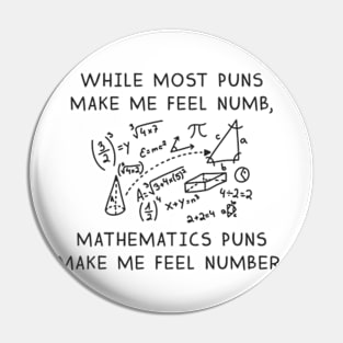 Mathematics Puns Pin