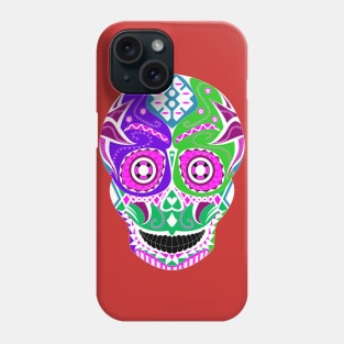 sugar skull candy in wrestling mask ecopop Phone Case