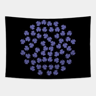 Very Peri Periwinkle Color of the Year 2022 St Patricks Day Shamrock Tapestry