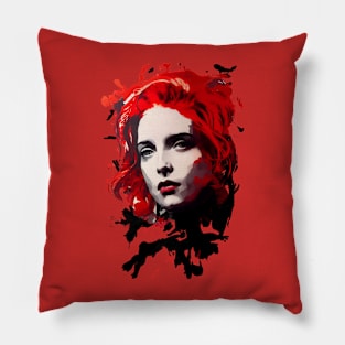 Painted portrait of Scully Pillow