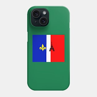 Sporty France Design on Green Background Phone Case