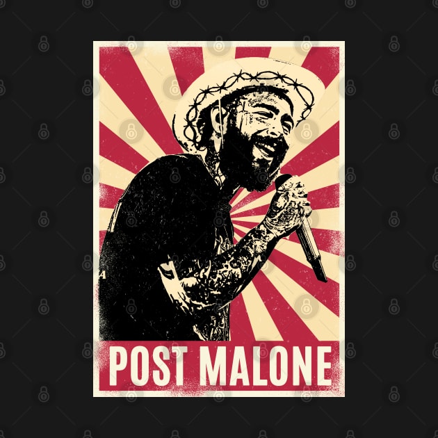 Retro Vintage Malone Rapper by Play And Create