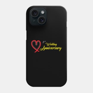 11th Wedding Anniversary - Funny Gift 11 years Wedding Marriage Phone Case