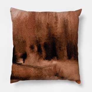 Abstract Painting Terracotta Rust Clay 12c4 Pillow