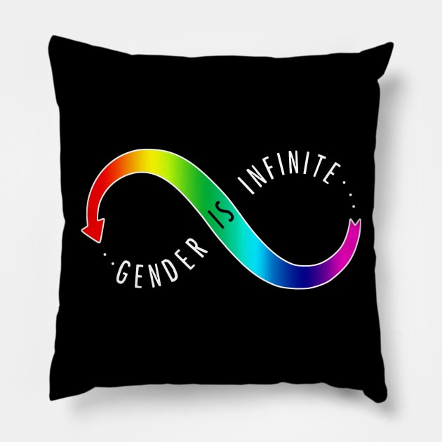 Gender Is Infinite Pillow by prettyinpunk