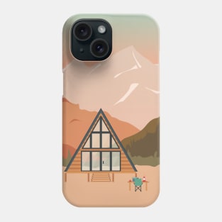 "Remote" Work - Mountain Cabin Phone Case