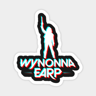 Wynonna Earp Retro Glitch - White Magnet