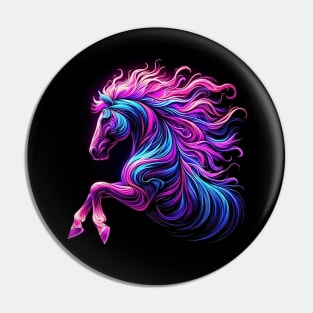 Equestrian Colorful Horseback Riding Art Women Girls Horse Pin