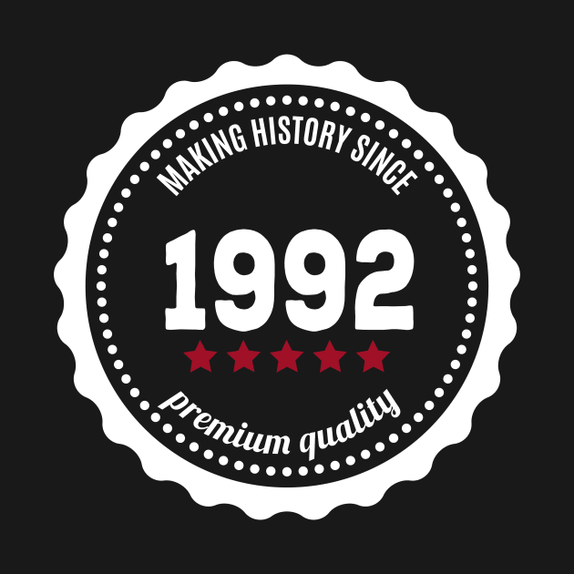 Making history since 1992 badge by JJFarquitectos