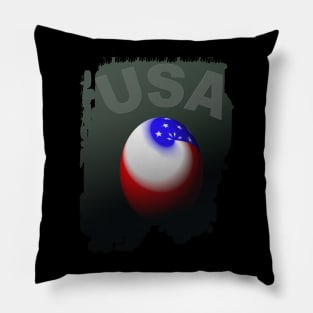 USA, American Flag, World, Patriot, America, Red White Blue Pillow