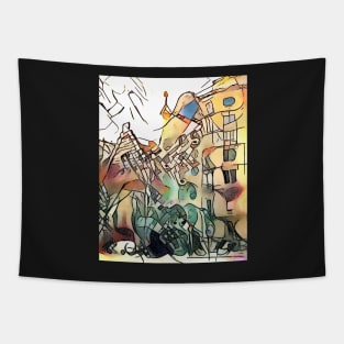 Kandinsky meets Barcelona, motif 6 Tapestry