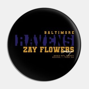 Zay Flowers Pin