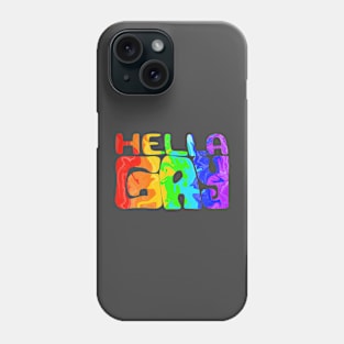 hella gay-marble Phone Case