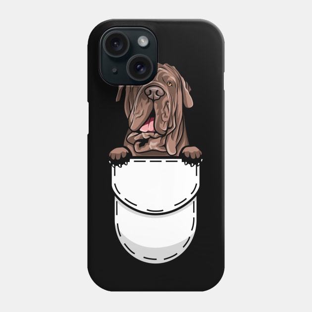 Neapolitan Mastiff Pocket Dog Phone Case by Pet My Dog