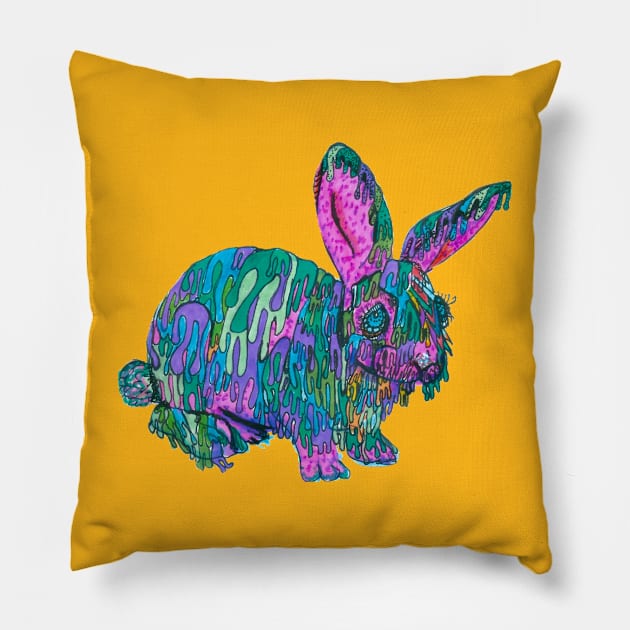 Candy Bunny Pillow by Banshee Designs 