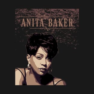 Anita baker // Brown Vintage T-Shirt