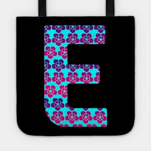 letter e from roses Tote