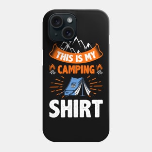 This Is My Camping Shirt Camping Trailer Camper Van Phone Case