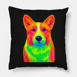 Colorful Corgi Pillow