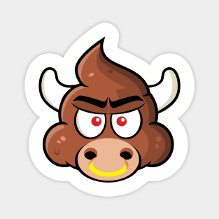 Jim8ball - Bull Sh!t Emoji T-Shirt Magnet