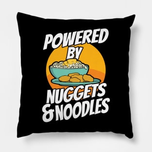 Picky Eater Powered By Nuggets and Noodles Pillow