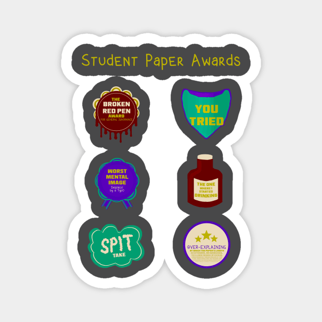 College Paper Award Set Magnet by LochNestFarm